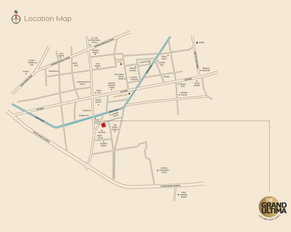  the grand ultima Location Plan