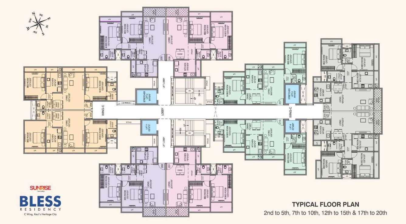  bless residency Bless Residency C 1 Cluster Plan