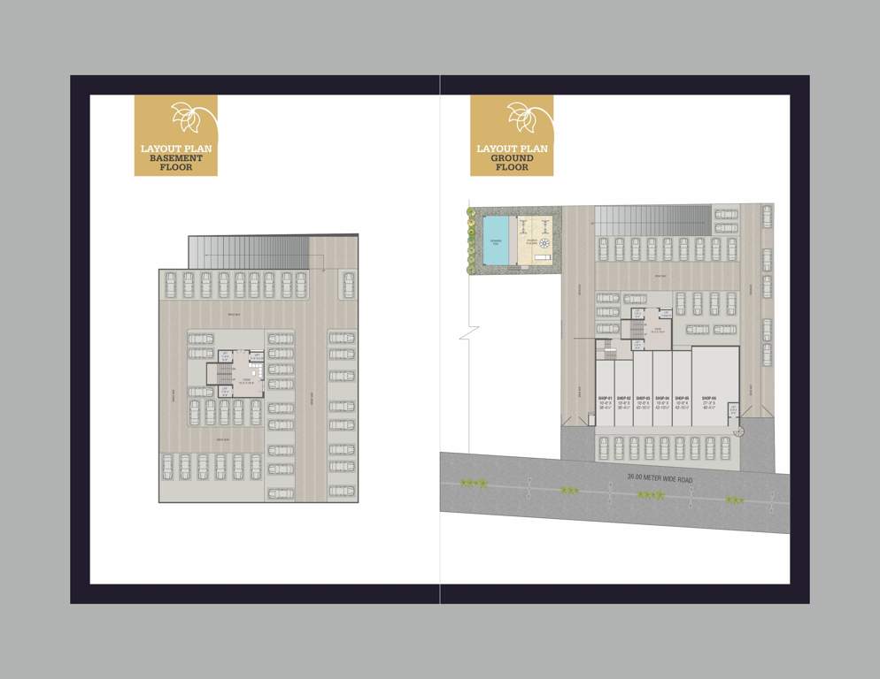sai darshan heights Sai Darshan Heights Cluster Plan for Basement And ground Floor
