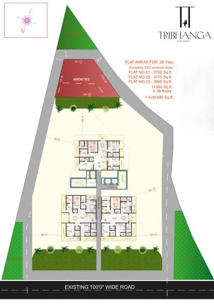  tribhanga Layout Plan