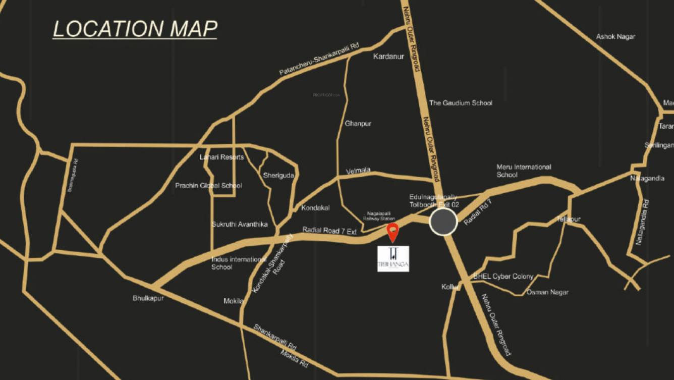  tribhanga Location Plan