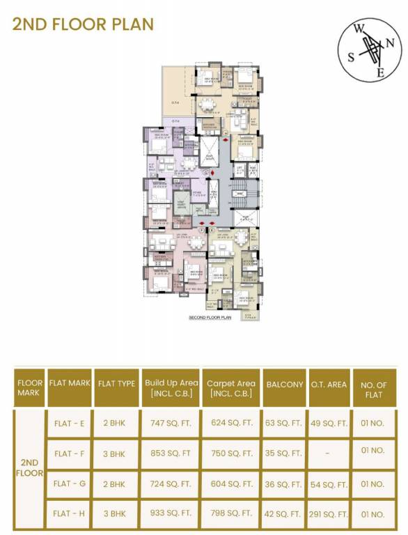  moti Sun Moti Cluster Plan For 2nd Floor