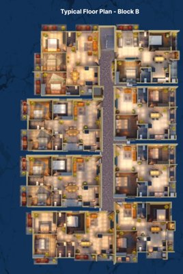  lourdes-nest Block B Cluster Plan from 1st to 4th Floor