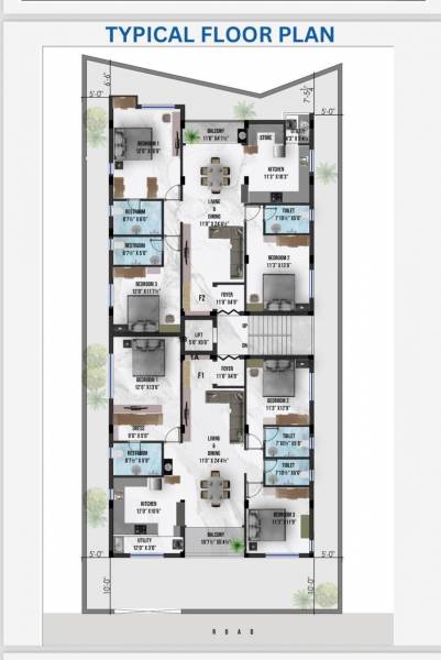  kuralaham Kuralaham Cluster Plan from 1st to 3rd Floor