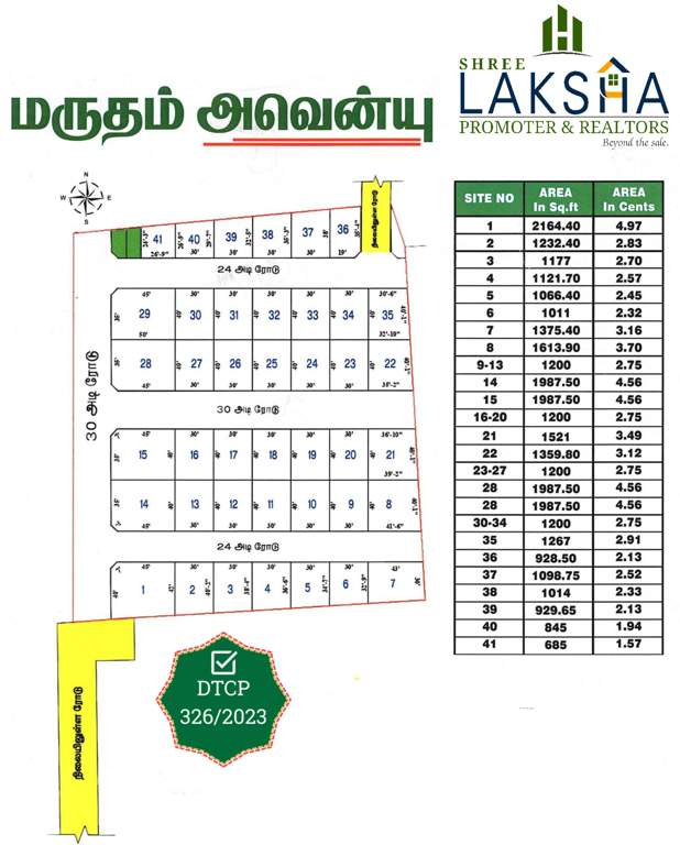  marutham avenue Layout Plan
