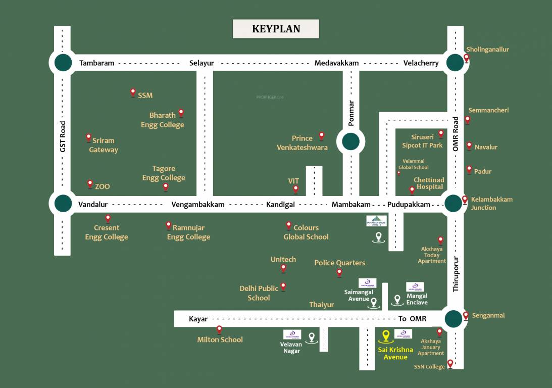  sai krishna avenue Location Plan