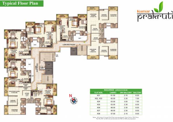  prakruti Kumar Prakruti Typical Cluster Plan