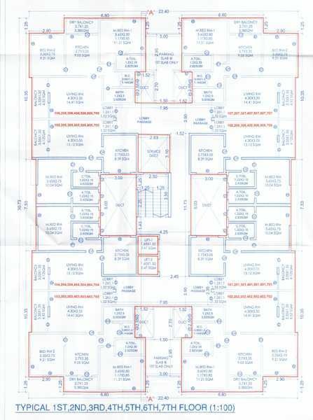  crystal tower Building 1 Cluster Plan