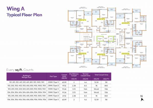  my-home-akurdi A Wing Cluster Plan
