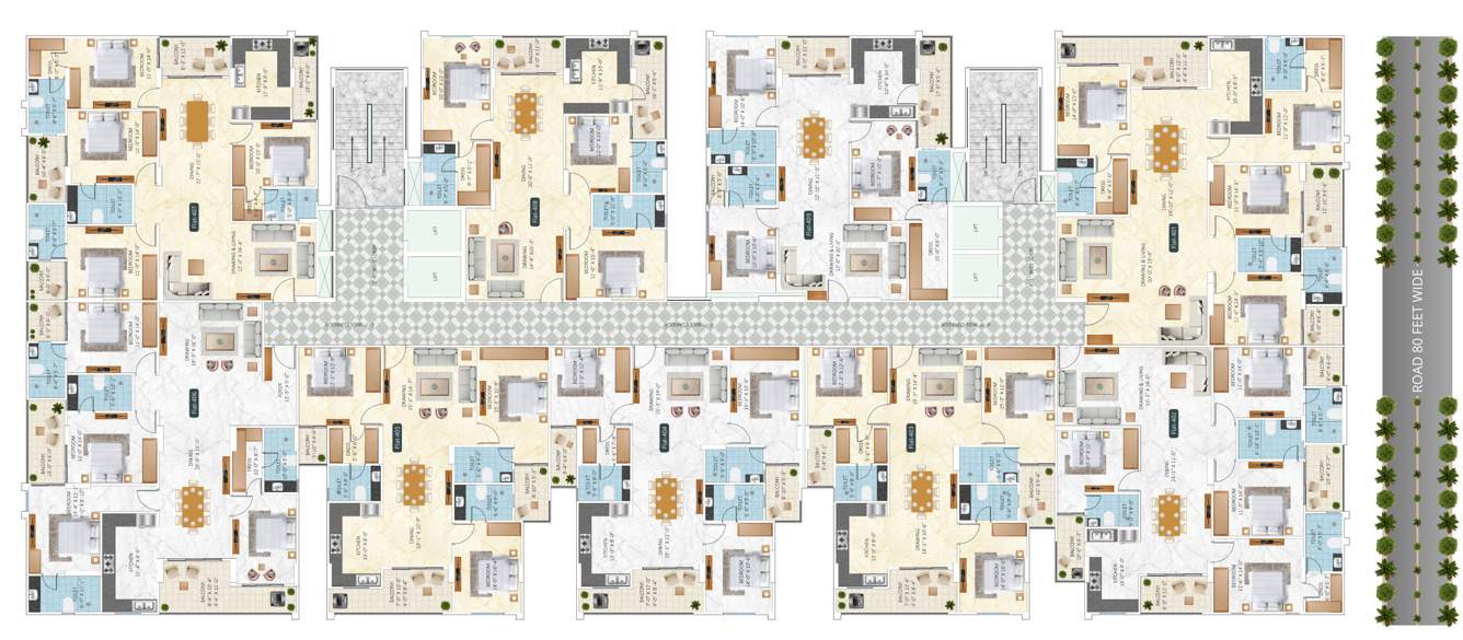  royal eternia Royal Eternia Cluster Plan from 1st to 14th Floor