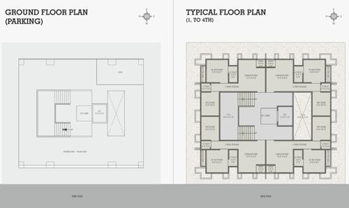  aries-flats Aries Flats Cluster Plan from ground to 4th Floor