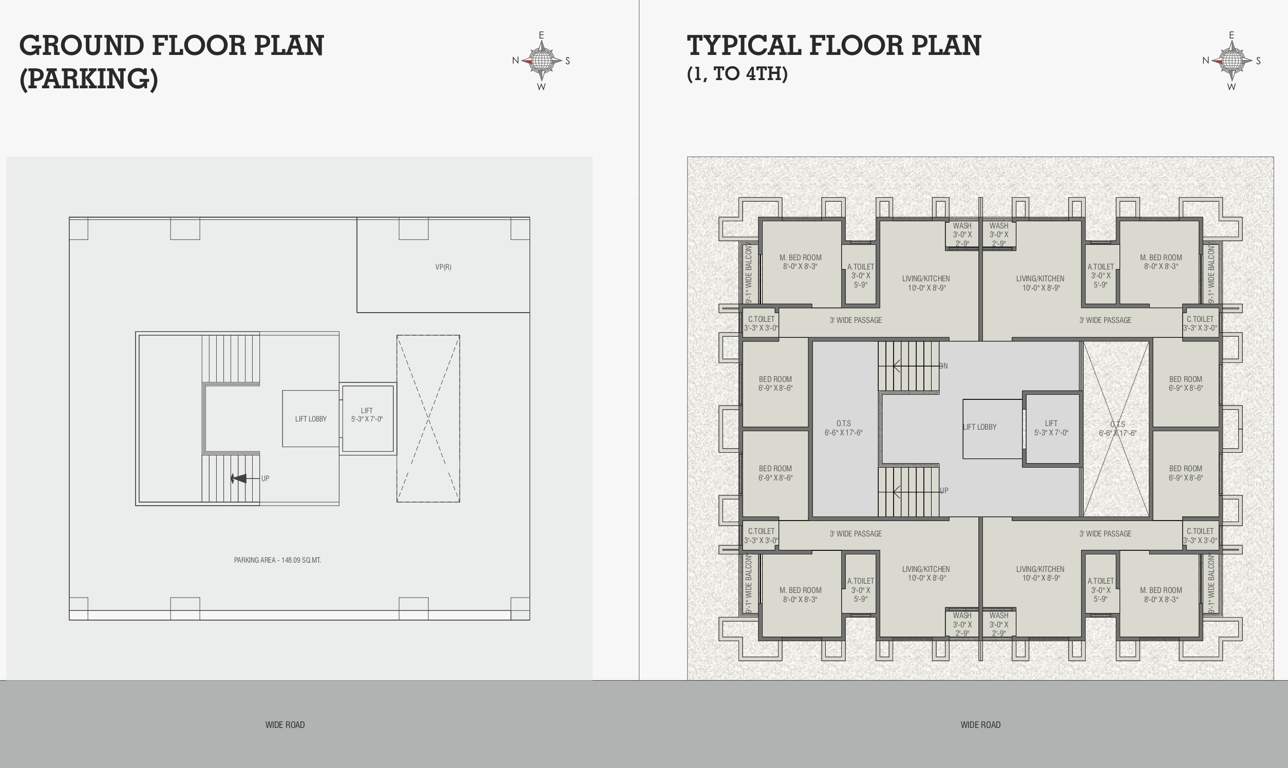 aries flats Aries Flats Cluster Plan from ground to 4th Floor