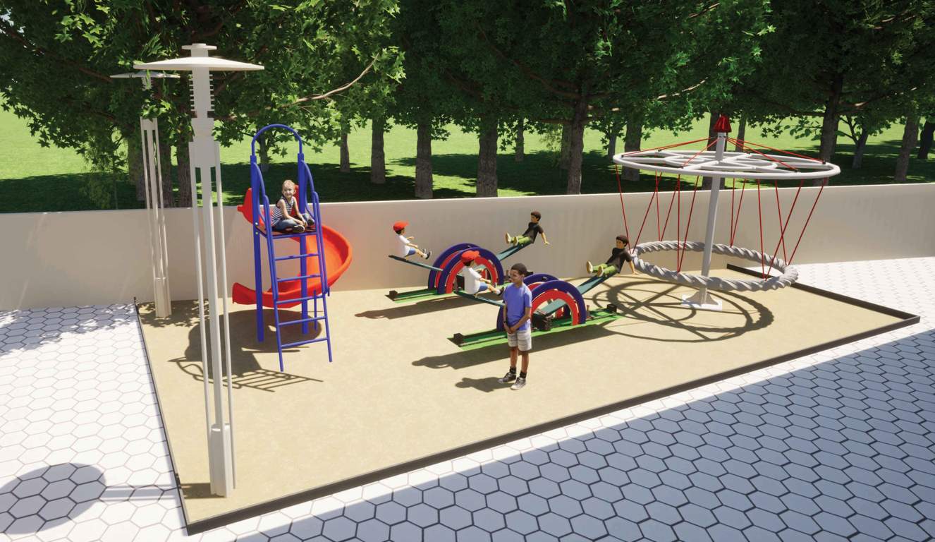  tvin birds block a Children's play area