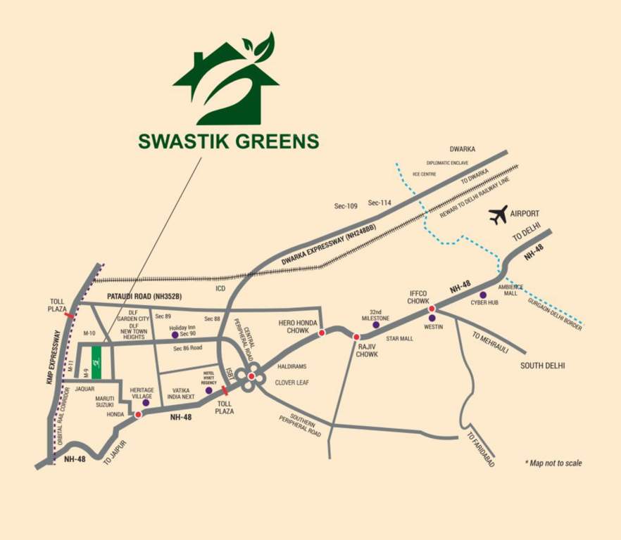  swastik greens Location Plan
