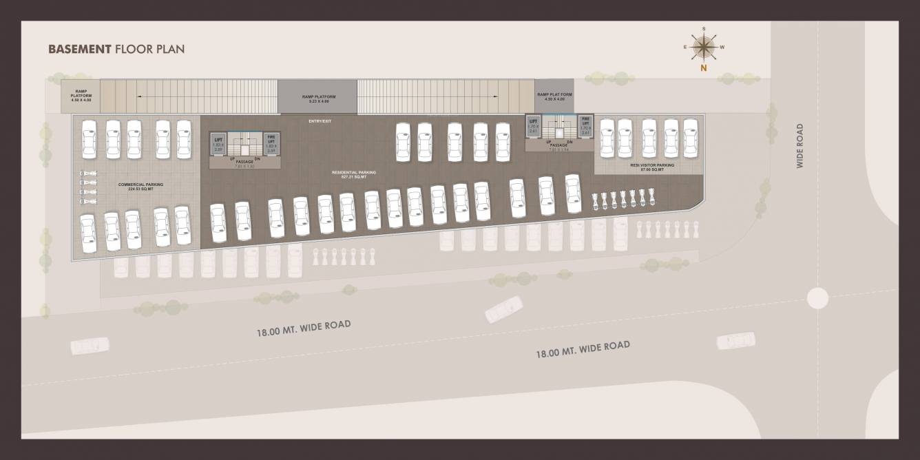 vivanta Block A nd Block B Basement Cluster Plan