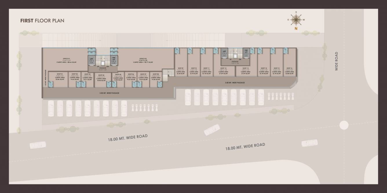 vivanta Block A nd Block B Cluster Plan for 1st Floor