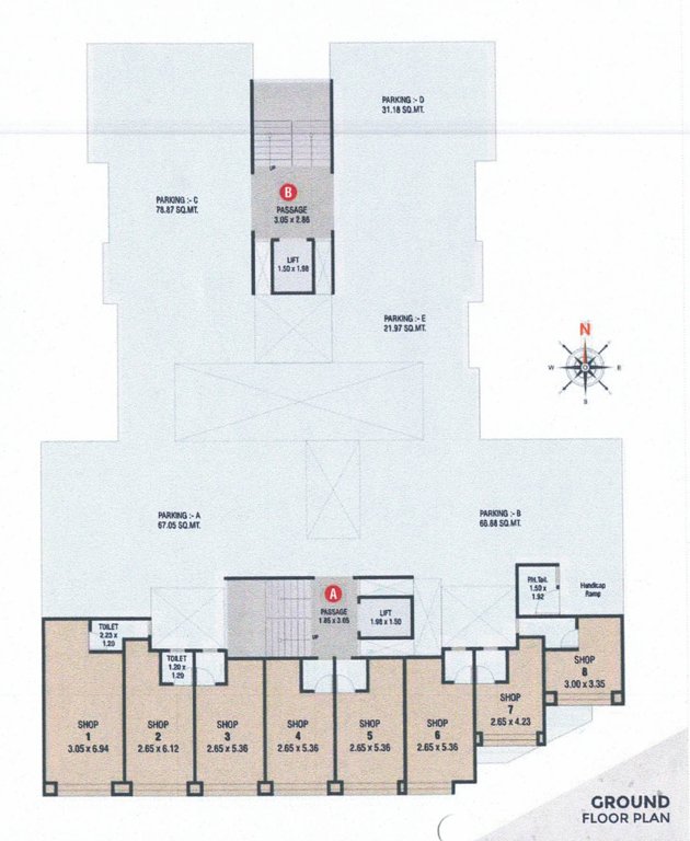  shilpgram Tower A  And Tower B Cluster Plan for ground Floor