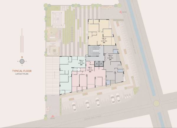  shiv-kabir-heights A  Typical Cluster Plan