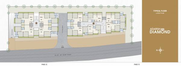  diamond Block A And B Cluster Plan for Typical Floor Floor