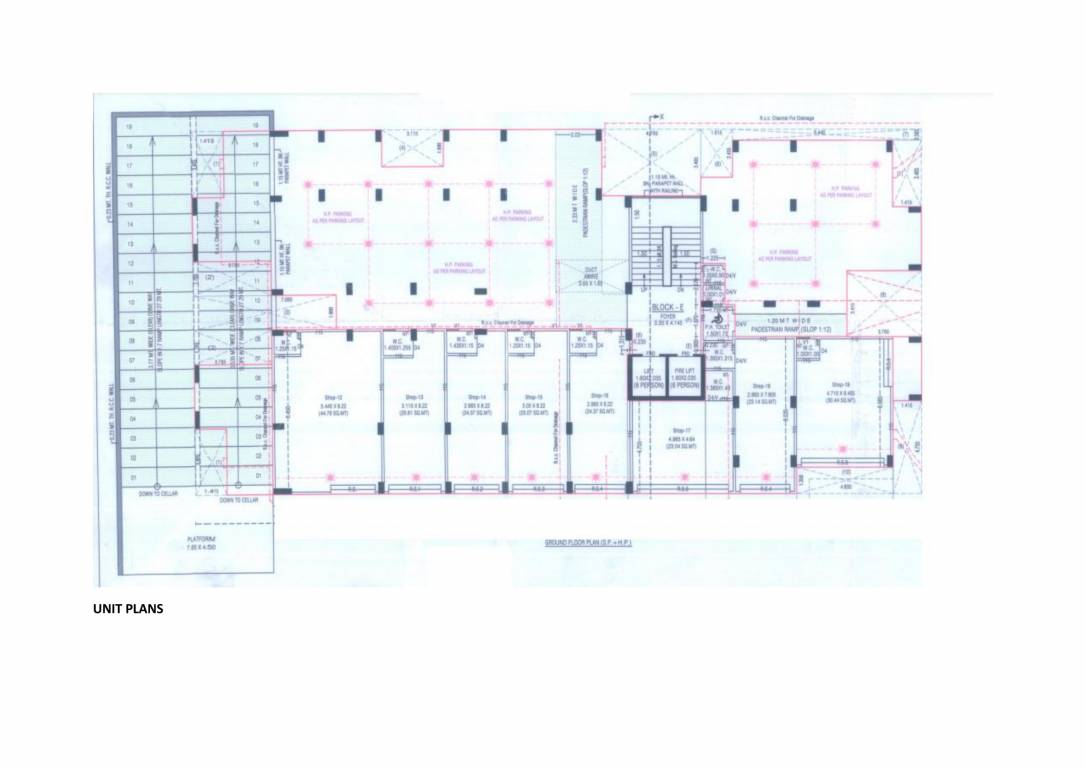  royal ii Block C, D, E Cluster Plan for ground Floor
