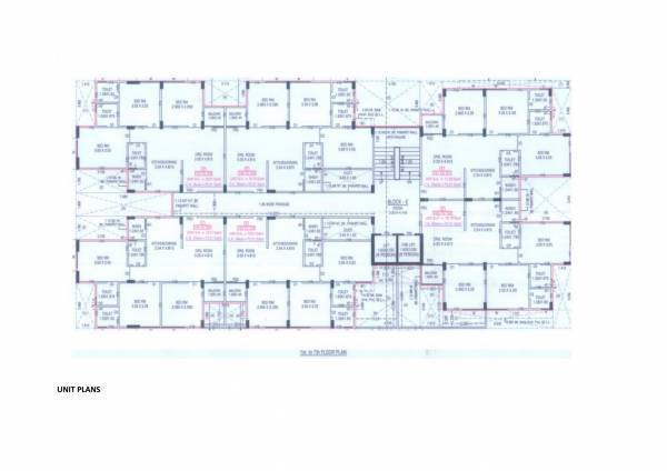  royal-ii Block C, D, E Cluster Plan from 1st to 7th Floor