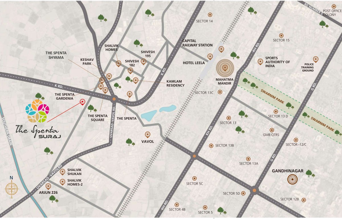 the spenta suraj Location Plan