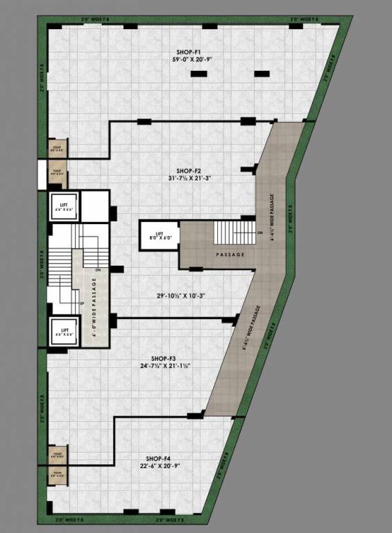  avenue Avenue Cluster Plan For 1st Floor
