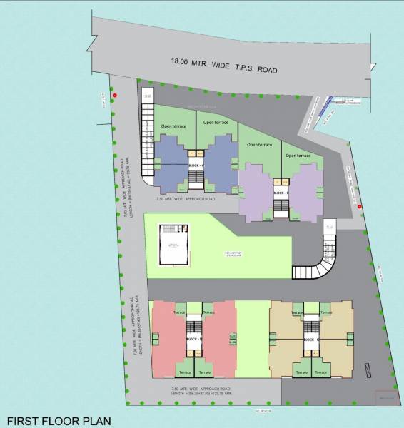  ashiyana A To D Cluster Plan For 1st Floor