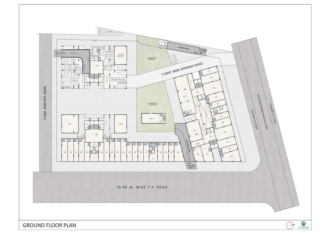  al noor Block A To D Cluster Plan for ground Floor