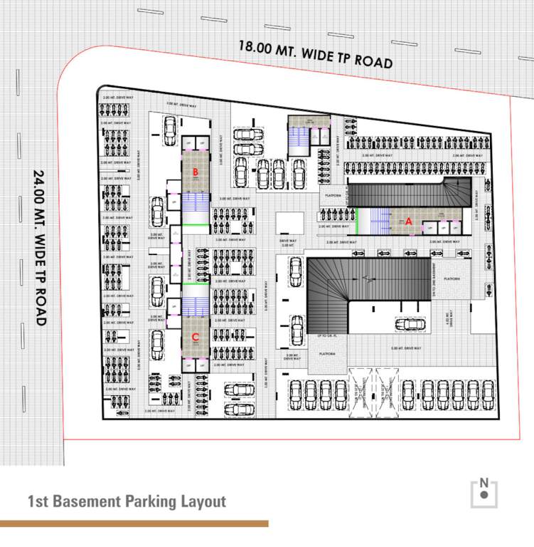  ganesh rivera Ganesh Rivera BAsement 1 Floor Cluster Plan