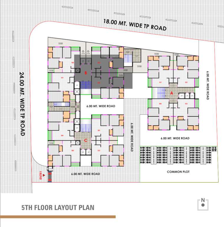  ganesh rivera Ganesh Rivera Cluster Plan for 5th Floor