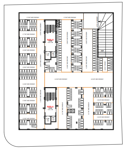  aleeza greens B Cluster Plan for Basement