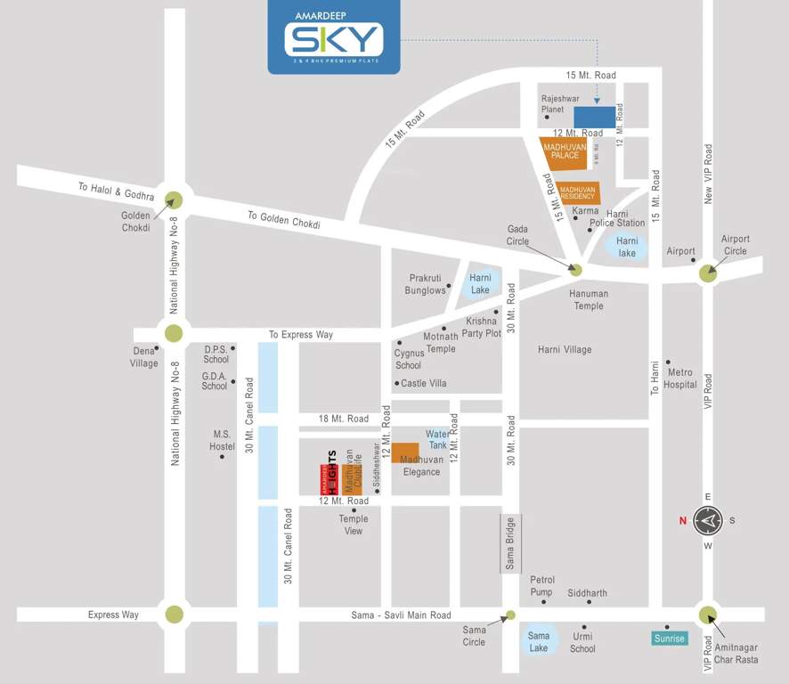  amardeep sky Location Plan