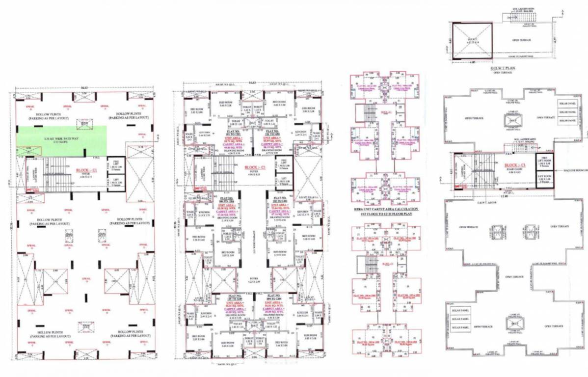  swapnil homes and swapnil harmony C1 Typical Cluster Plan