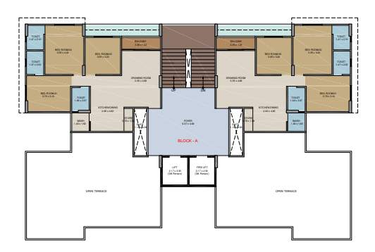  gurukrupa lakeview Block A Cluster Plan for 11th Floor