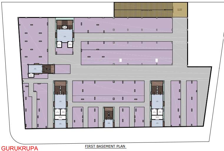  gurukrupa lakeview Block A Cluster Plan for Basement