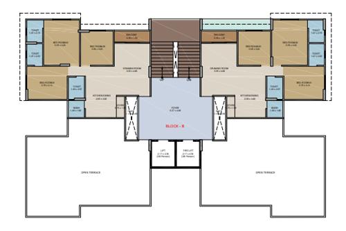  gurukrupa-lakeview Block B Cluster Plan for 11th Floor