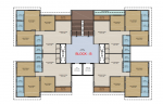 Block B Cluster Plan from 4th to 9th Floor  gurukrupa-lakeview Block B Cluster Plan from 4th to 9th Floor