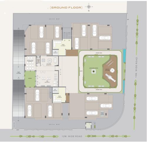  rajmani-residency Rajmani Residency Cluster Plan For Ground Floor
