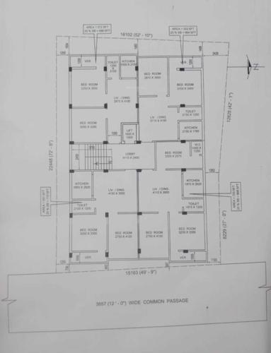  geetanjali-apartment Geetanjali Apartment Cluster Plan from 1st to 4th Floor