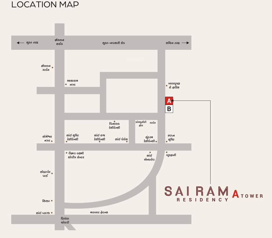  ram residency a tower Location Plan