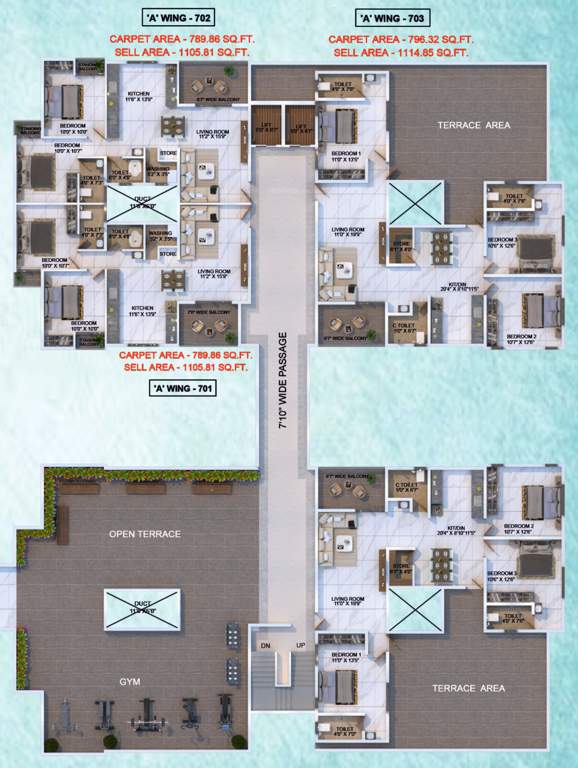  shree gajanan residency Shree Gajanan Residency Wing A Cluster Plan