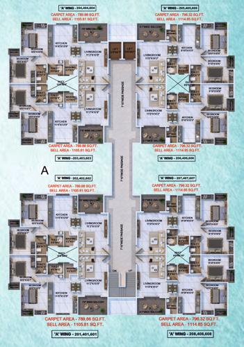  shree-gajanan-residency Shree Gajanan Residency-Wing A Cluster Plan