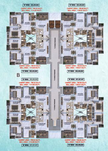  shree-gajanan-residency Shree Gajanan Residency-Wing B Cluster Plan