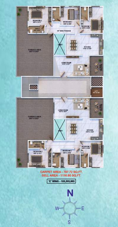  shree gajanan residency Shree Gajanan Residency Wing C Cluster Plan