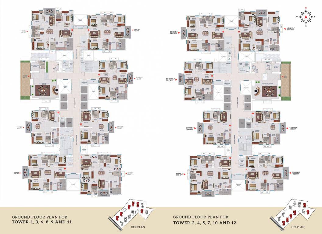  my home akrida Tower 1 Cluster Plan