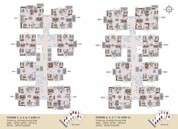  my-home-akrida Tower 1 Cluster Plan