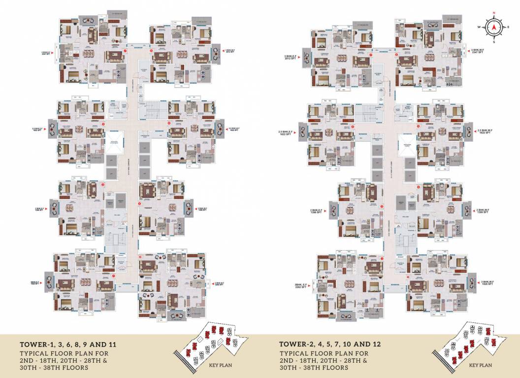  my home akrida Tower 1 Cluster Plan