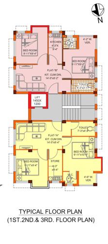  heights-apartment Heights Apartment Cluster Plan from 1st to 3rd Floor