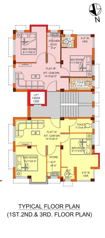  heights apartment Heights Apartment Cluster Plan from 1st to 3rd Floor